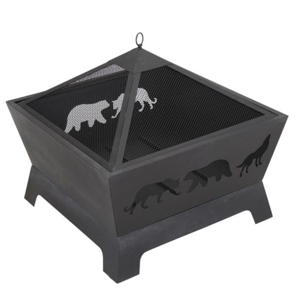 ZENSTYLE Barrone Fire Pit Outdoor Patio Stove Firepit Brazier Fireplace