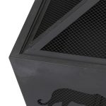 ZENSTYLE Barrone Fire Pit Outdoor Patio Stove Firepit Brazier Fireplace