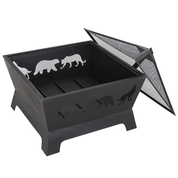 ZENSTYLE Barrone Fire Pit Outdoor Patio Stove Firepit Brazier Fireplace