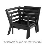 Mainstays Greyson Square 4 Pc Outdoor Patio Sectional Set, Beige/Black Steel Cushion