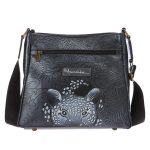 Anuschka Tooled Embossed Leather Crossbody with Adjustable Strap