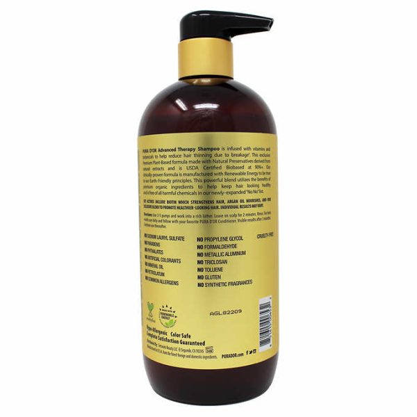 Pura d'or Advanced Therapy Anti-Hair Thinning Shampoo & Conditioner Duo