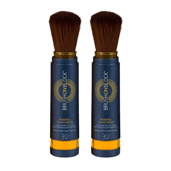 Brush On Block SPF 30 Mineral Powder Sunscreen, 0.12 oz Duo
