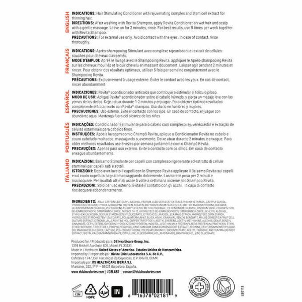 DS Laboratories Revita Hair Stimulating Conditioner (Anti-Hair Loss & Anti-Thinning), 31.3 fl oz