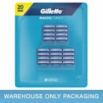 Gillette Mach3 Turbo Cartridge Refills, 20-count