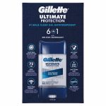 Gillette Ultimate Protection 6-in-1 Antiperspirant, 3.8 oz, 5-pack