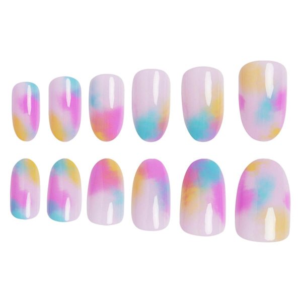 CliqOnU 3-pack Almond and Edgy Press On Nail Set