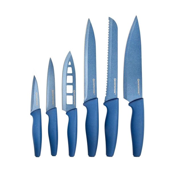4.1 ( 7 )READ REVIEWS Granitestone Nutriblade Professional Chef Kitchen Knife Set - 6 Piece