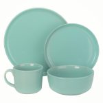 10 Strawberry Street Double Line 16-Piece Dinnerware Set
