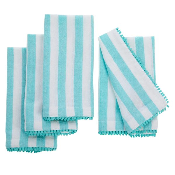 august & leo 4-pack 18" x 18" Striped Napkins