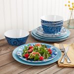 Dolly Parton 12pc Angel Melamine Dinnerware Set