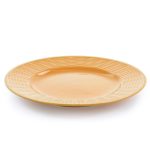 Gibson Home Cairo Sunset 12-Piece Ceramic Dinnerware Set in Orange