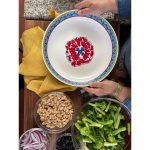 Lidia's Kitchen Four Pasta Bowls and Serving Bowl Set