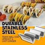 Taco Tuesday Stainless Steel 4-Piece Taco Holder Set 125-1562