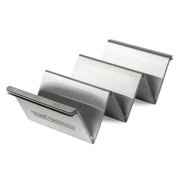 Taco Tuesday Stainless Steel 4-Piece Taco Holder Set 125-1562