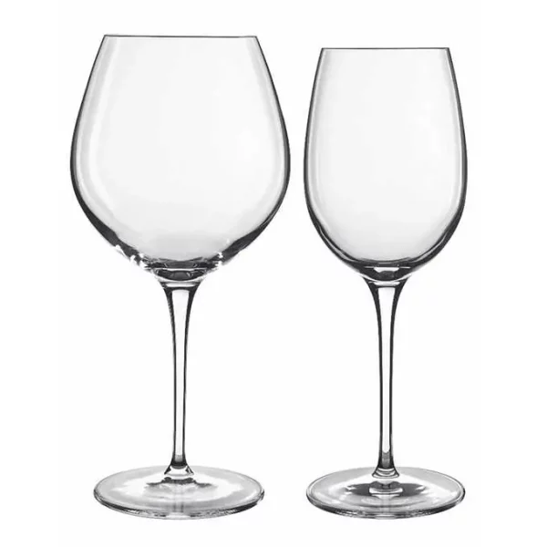 Luigi Bormioli 8-piece Symphony Balloon and White Wine Glass Set