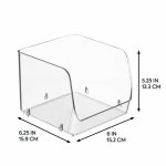 iDESIGN Stacking Open Front Pantry Bins, 8-piece Set