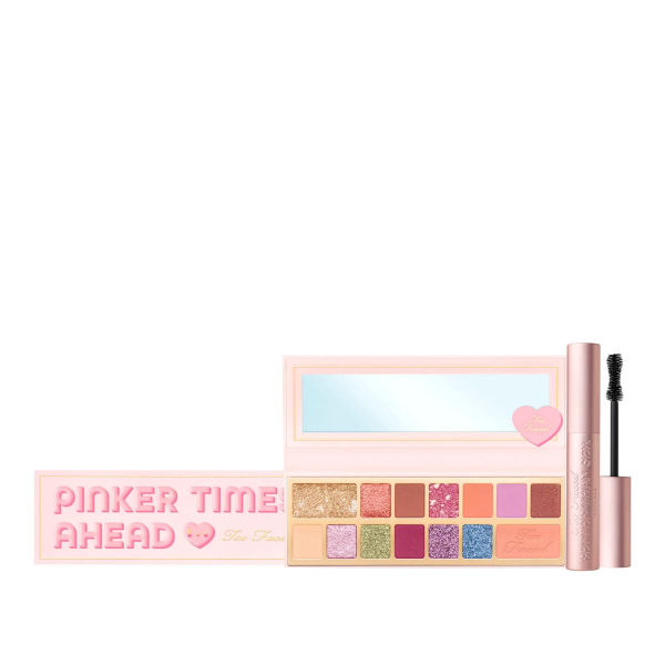 Too Faced Pinker Times Ahead Eye Shadow Palette & BTS