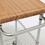 TRINITY EcoStorage Bamboo Top Kitchen Cart