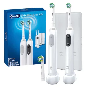 Oral-B Smart Clean 360 Rechargeable Electric Toothbrush, 2-pack