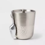 Hammered Metal Ice Bucket with Ice Scoop - Threshold™