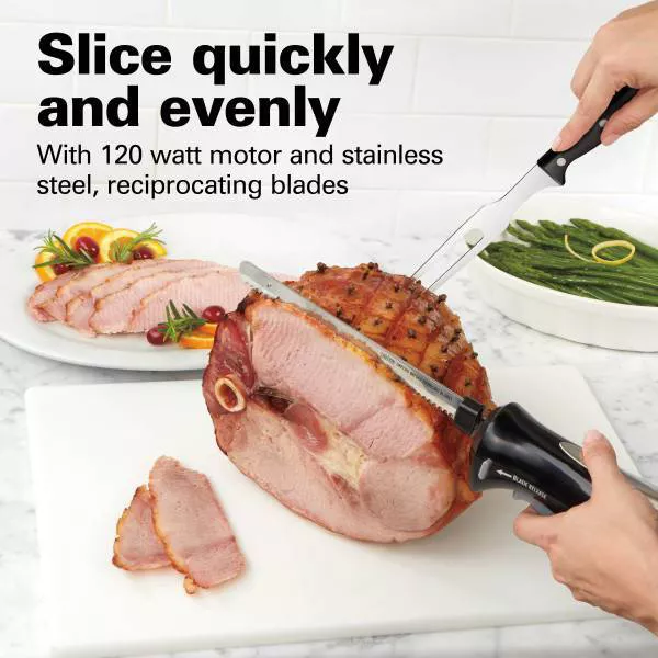 Hamilton Beach Electric Knife Carving Set Black - 74277