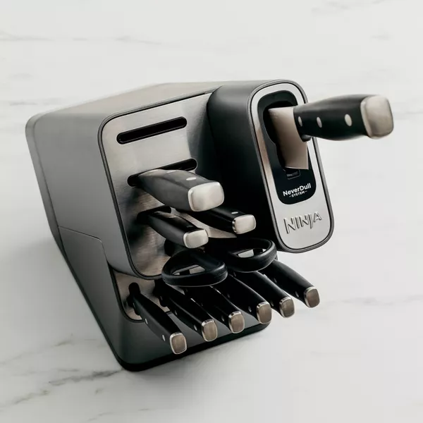 Ninja Foodi NeverDull Essential 12pc Knife System with Built in Sharpener - K12012