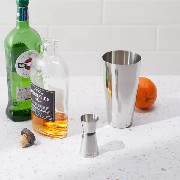 Houdini 5pc Bar Tool Set (Shaker, Jigger, Strainer, Muddler, Stirring Spoon)