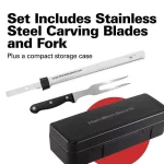 Hamilton Beach Electric Knife Carving Set Black - 74277