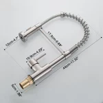 Removable Black Gourmet Kitchen Faucets Kitchen Removable For Kitchen Sink Mixer Tap For Sink 360 Degree Rotation