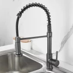 Removable Black Gourmet Kitchen Faucets Kitchen Removable For Kitchen Sink Mixer Tap For Sink 360 Degree Rotation