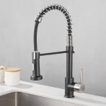 Removable Black Gourmet Kitchen Faucets Kitchen Removable For Kitchen Sink Mixer Tap For Sink 360 Degree Rotation