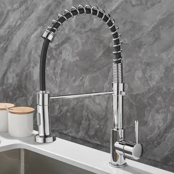 Removable Black Gourmet Kitchen Faucets Kitchen Removable For Kitchen Sink Mixer Tap For Sink 360 Degree Rotation