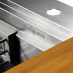 Handcrafted All-in-One Drop-In 33 in. x 22 in. x 9 in. Single Bowl Kitchen Sink in Stainless Steel with Accessories