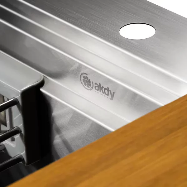 Handcrafted All-in-One Drop-In 33 in. x 22 in. x 9 in. Single Bowl Kitchen Sink in Stainless Steel with Accessories