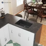 Gunmetal Black Stainless Steel 27 in. 18 Gauge Single Bowl Dual Mount Workstation Kitchen Sink
