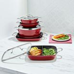 Curtis Stone 10-piece Dura-Pan Stacking Cookware Set