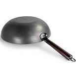 Gibson Home Hammered 13" Heavy Gauge Carbon Steel Wok in Black