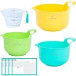 Tovla Jr. Cooking and Baking Mixing Bowl and Pitcher Set for Kids