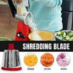 Nutrislicer 3-in-1 Rotating Mandoline & Countertop Food Slicer/Grater