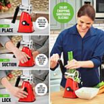 Nutrislicer 3-in-1 Rotating Mandoline & Countertop Food Slicer/Grater