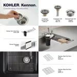 Kennon 33 in. Drop-in 60/40 Double Bowl Neoroc Granite Composite 1-Hole Kitchen Sink in Matte Black