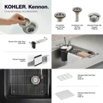 Kennon 33 in. Drop-in/Undermount 1-Hole Single Bowl Neoroc Granite Composite Kitchen Sink in Matte Black