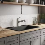 Kennon 33 in. Drop-in/Undermount 1-Hole Single Bowl Neoroc Granite Composite Kitchen Sink in Matte Black