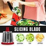 Nutrislicer 3-in-1 Rotating Mandoline & Countertop Food Slicer/Grater