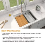 Zero Radius Drop-in 18G Stainless Steel 27 in. 4-Hole Single Bowl Workstation Kitchen Sink with Accessories