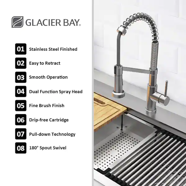 33 in. Drop-in/Undermount Single Bowl 18-Gauge Stainless Sink
