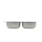 33 in. Drop in Double Bowl 22 Gauge Stainless Steel Kitchen Sink with 4-Holes