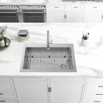 Tight Radius Drop-In/Undermount 18G Stainless Steel 33 in. Single Bowl Kitchen Sink with Accessories
