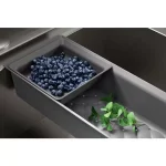 Lyric Dual Mount Workstation Stainless Steel 33 in 4-Hole Single Bowl Kitchen Sink with Integrated Ledge and Accessories